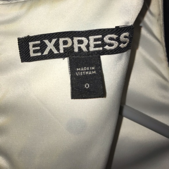 Black and white polka dot mini dress Express - Picture 4 of 6